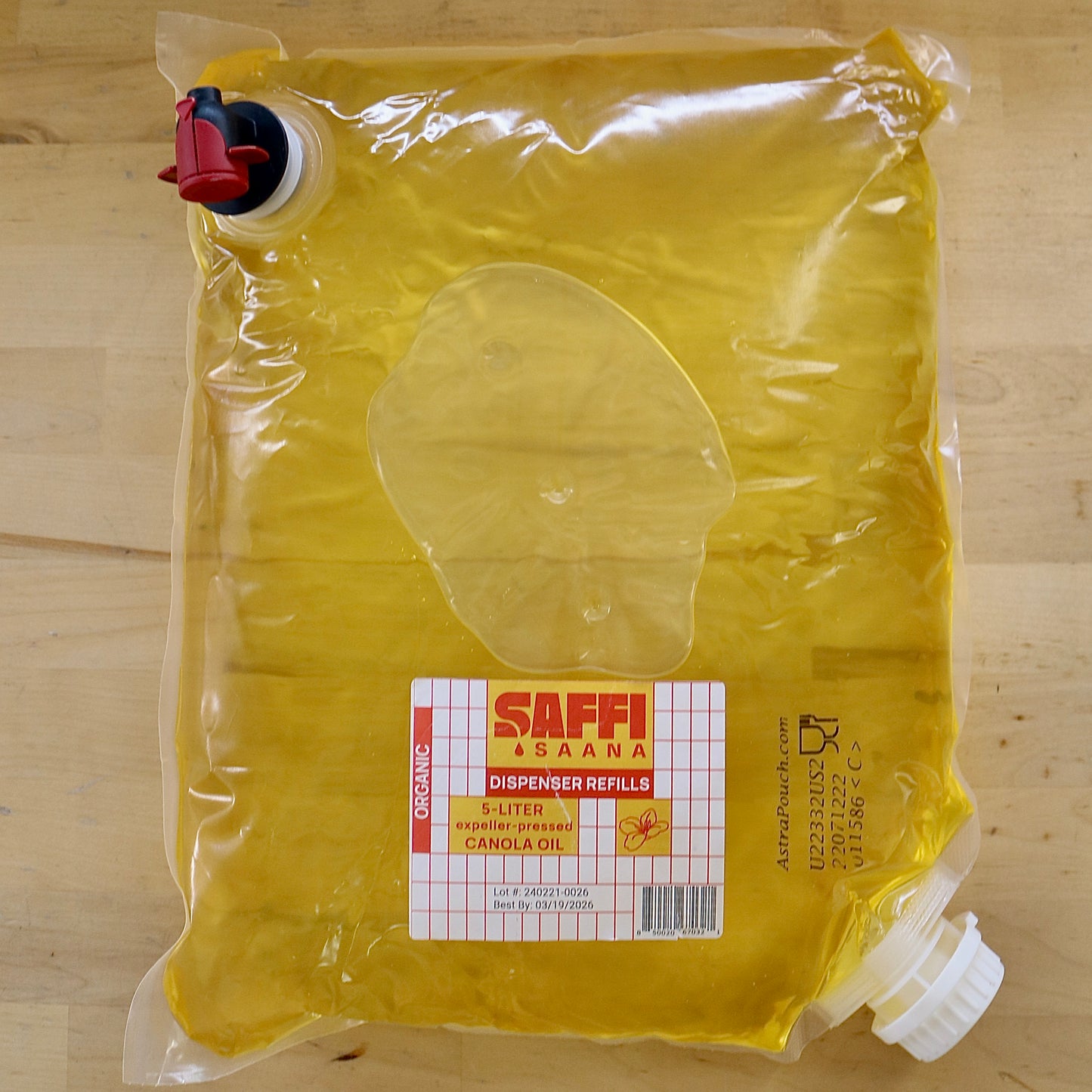 5L Bulk Refill Bag - Organic Canola Oil
