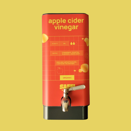 Saffi Saana Branded 5L Bulk Dispenser W/ Tap - Apple Cider Vinegar
