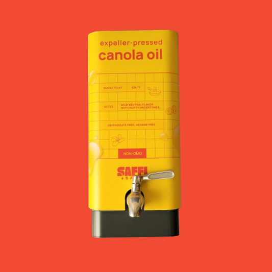 Saffi Saana Branded 5L Bulk Dispenser W/ Tap - Canola Oil