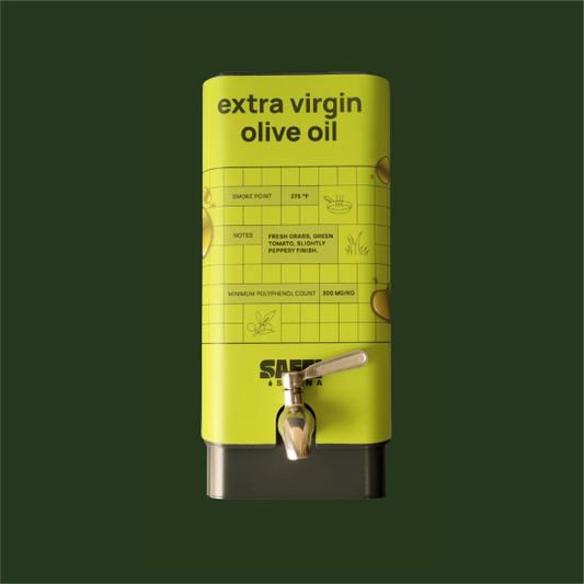 Saffi Saana Branded 5L Bulk Dispenser W/ Tap - Extra Virgin Olive Oil