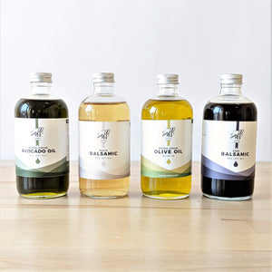 4 Bottles of Premium Oil and Vinegar - Variety Pack (8oz)